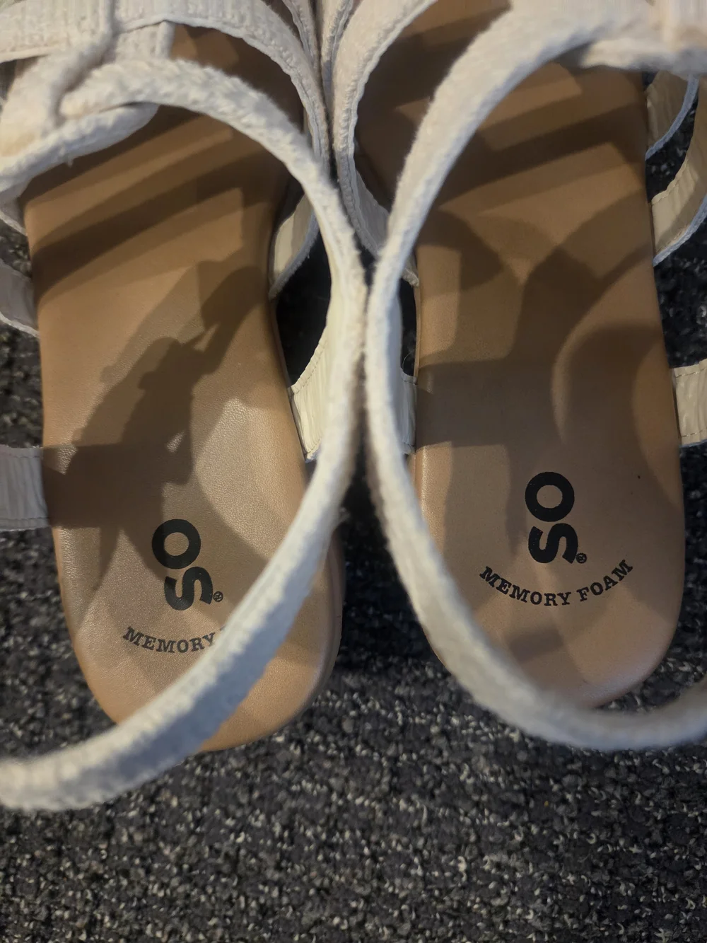 SO White Platform Sandals